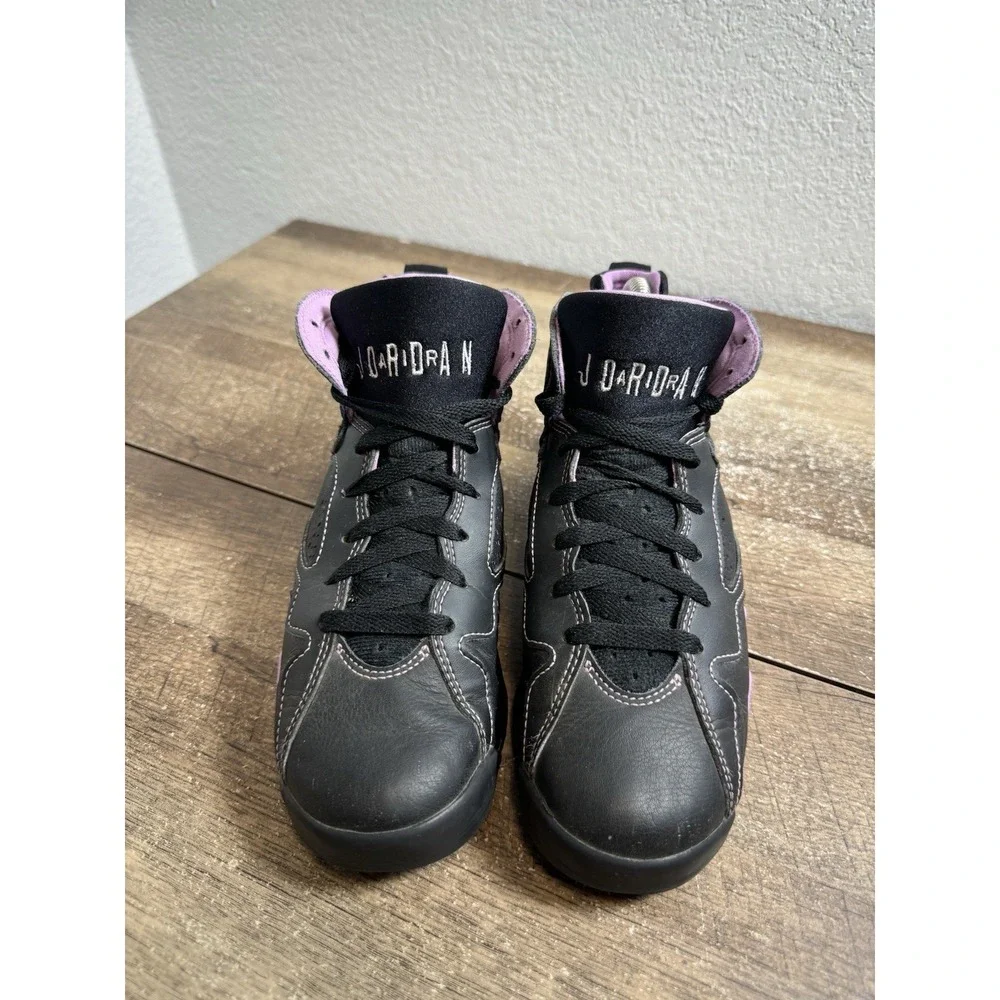 Nike Kids Jordan 7 Retro DV2255-055 Black Purple Sneakers Shoes Size 4.5Y 6W